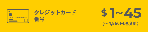 クレジットカード番号