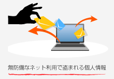 無防備なネット利用で盗まれる個人情報